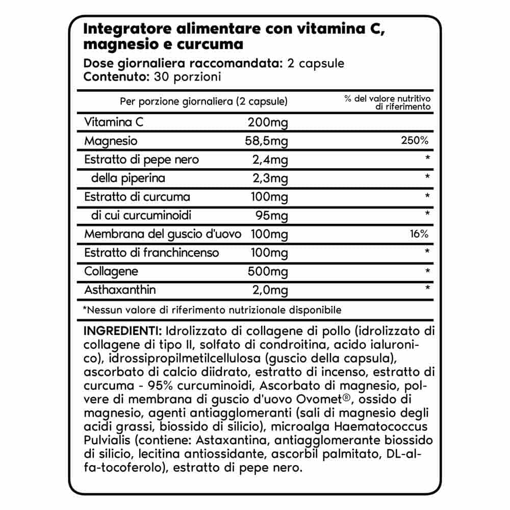 Supplement facts per serving